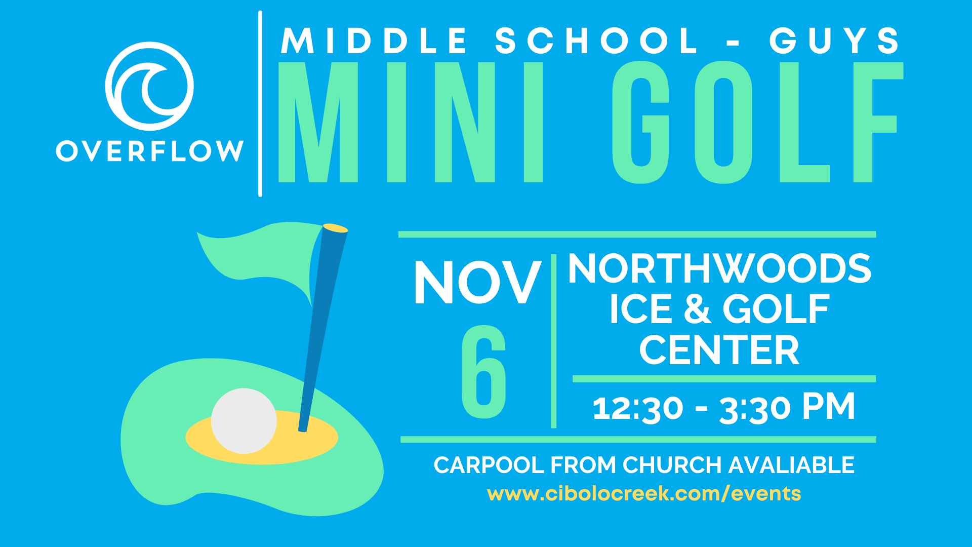 Middle School Guys Mini Golf Event